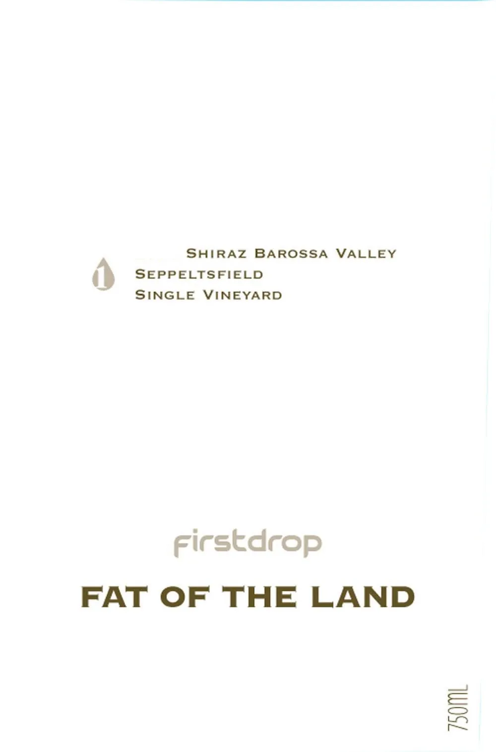Fat of the Land Seppeltsfield Single Vineyard Shiraz Bottle