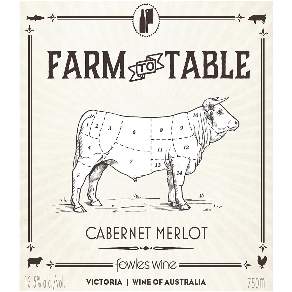 Farm to Table Cabernet Merlot Bottle