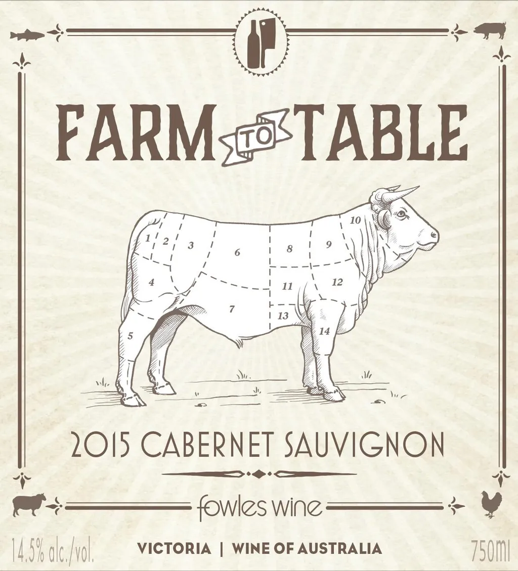 Farm to Table Cabernet Sauvignon Bottle