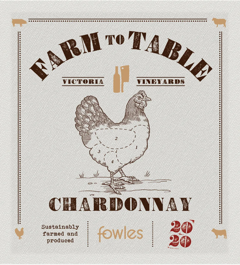 Farm to Table Chardonnay Bottle