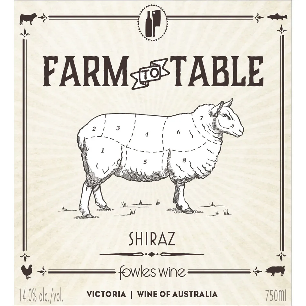 Farm to Table Shiraz Bottle