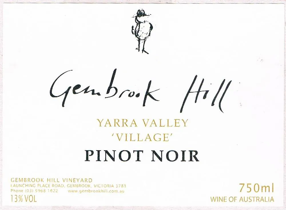 Village Pinot Noir Bottle