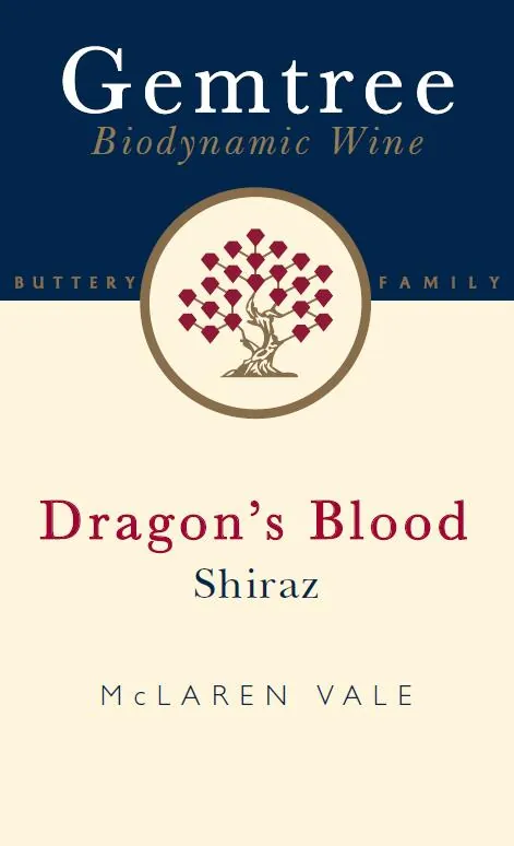 Dragon's Blood Shiraz Bottle