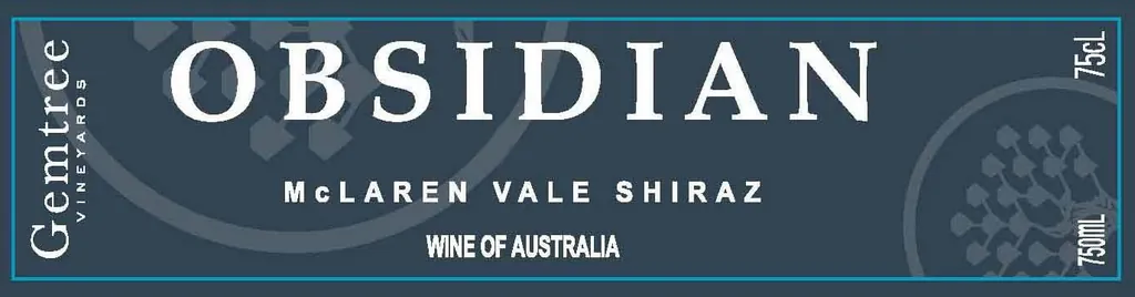Obsidian Shiraz Bottle