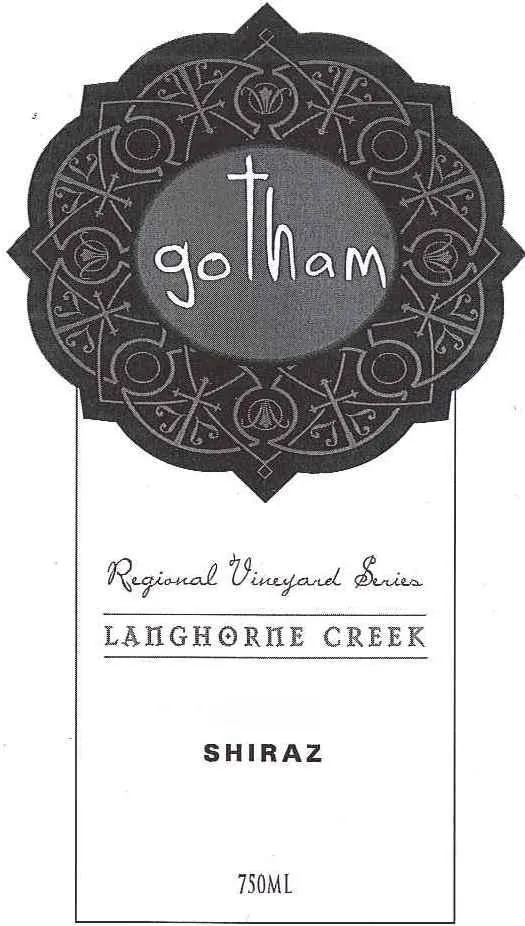 Langhhorne Creek Shiraz Bottle
