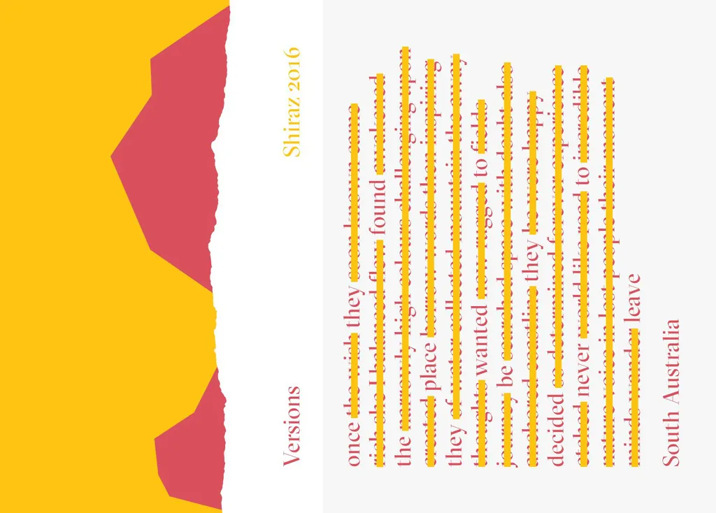 Versions South Australia Shiraz Bottle