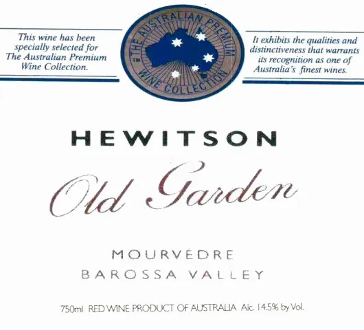 Old Garden Mourvedre Bottle