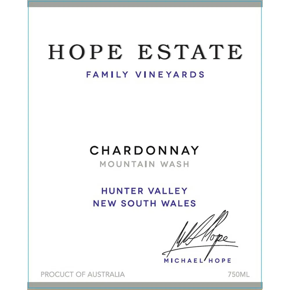 Mountain Wash Chardonnay Bottle