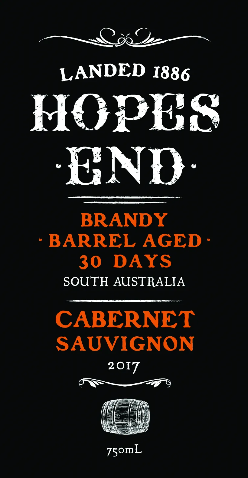 Brandy Barrel Aged Cabernet Sauvignon Bottle