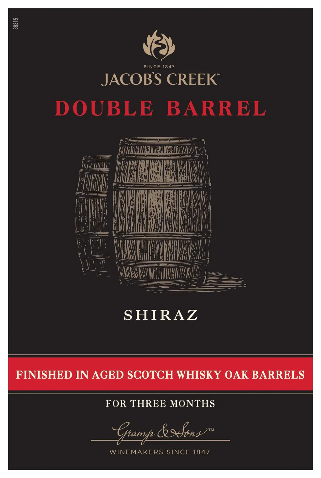 Double Barrel Shiraz Bottle