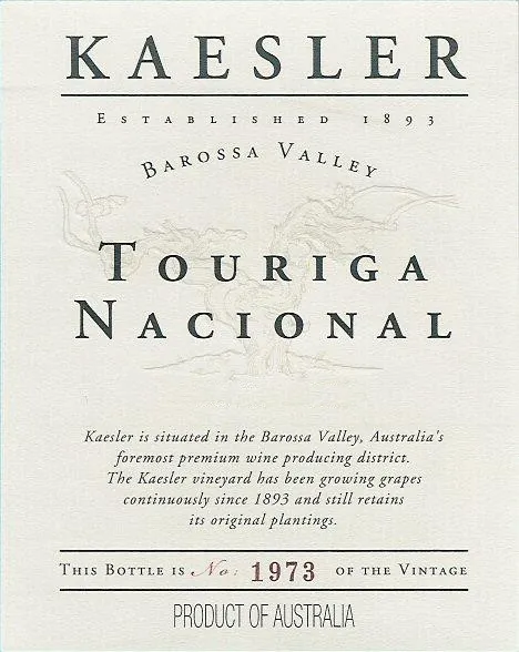 Touriga Nacional Bottle