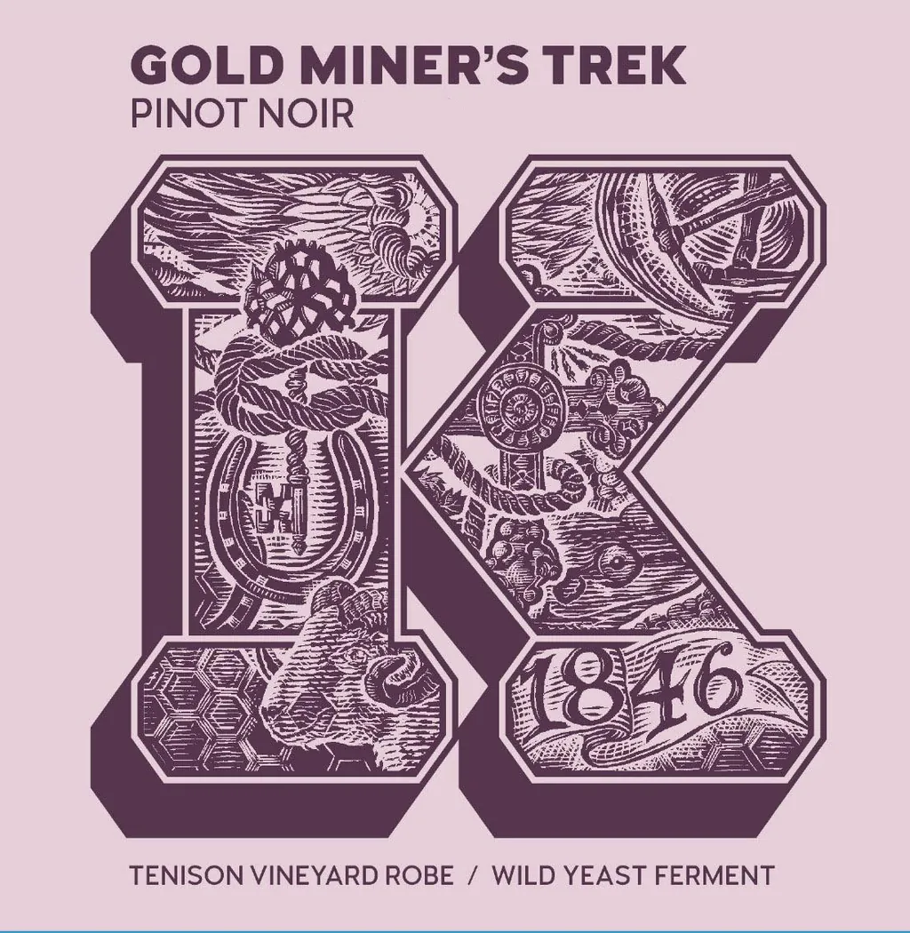 The Miner's Trek Pinot Noir Bottle