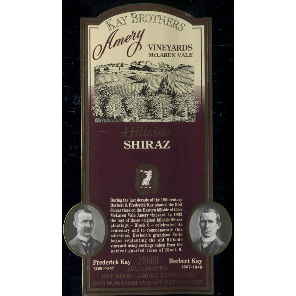 Amery Vineyards Shiraz Bottle
