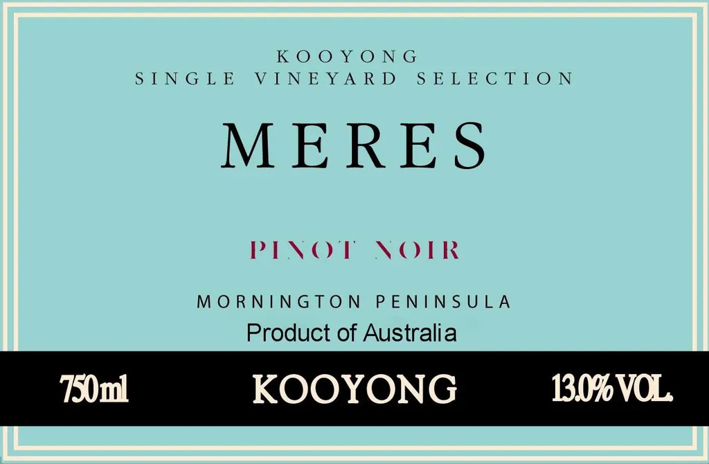 Meres Pinot Noir Bottle