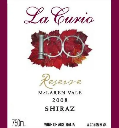 Reserve Shiraz Bottle