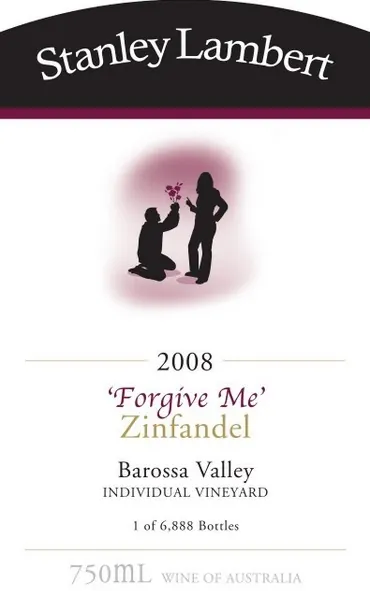 Forgive Me Zinfandel Bottle