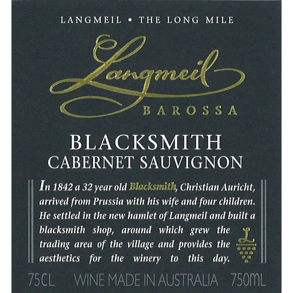 The Blacksmith Cabernet Sauvignon Bottle