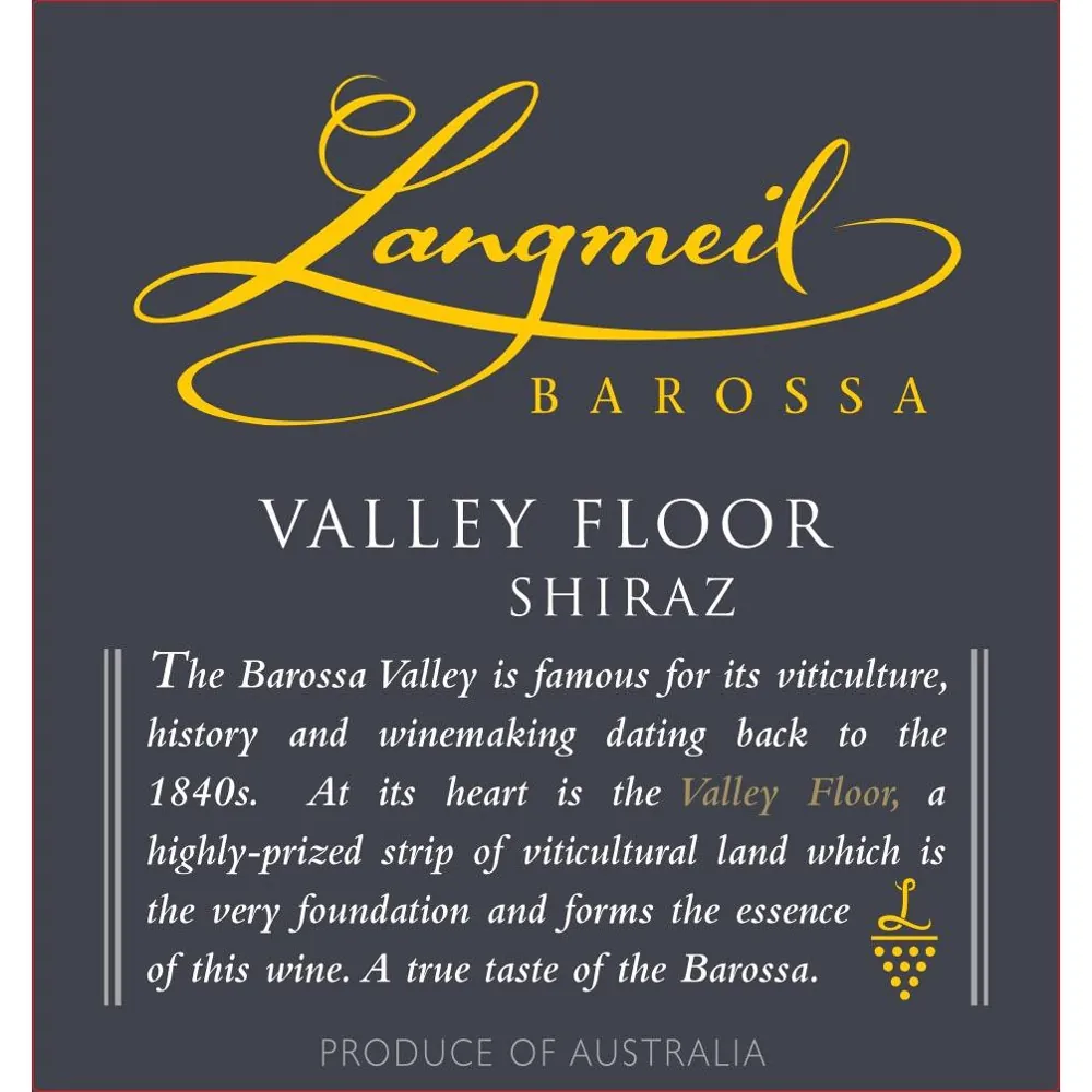 Valley Floor Shiraz Bottle