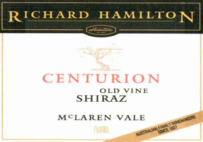 Richard Hamilton Centurion Old Vine Shiraz Bottle