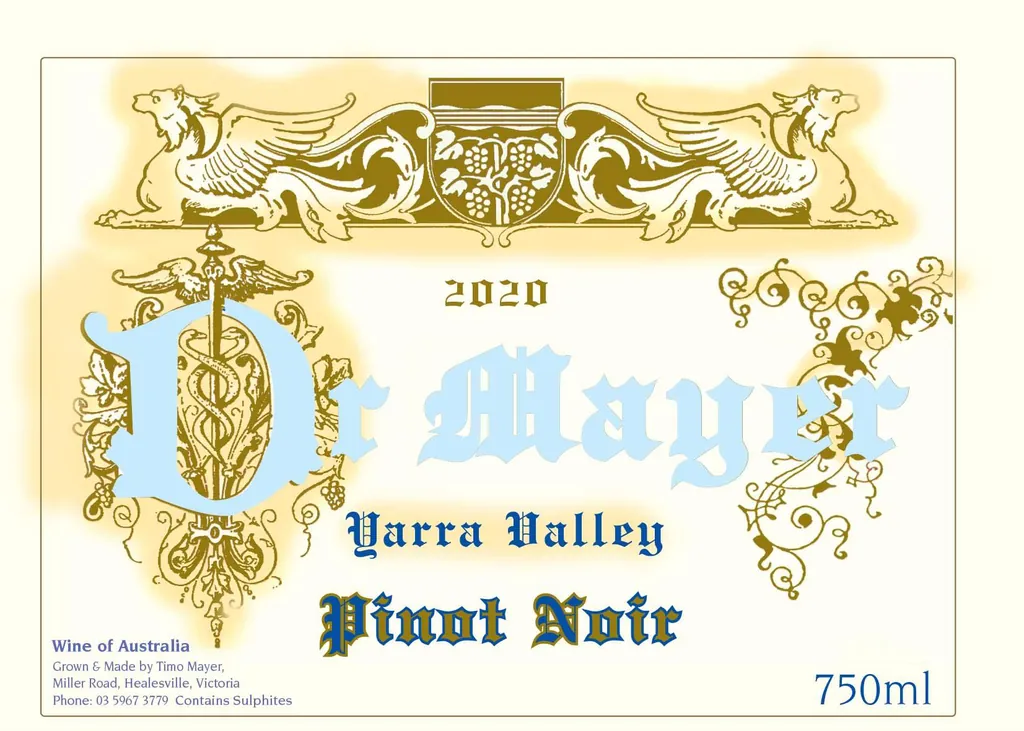 Dr Mayer Pinot Noir Bottle