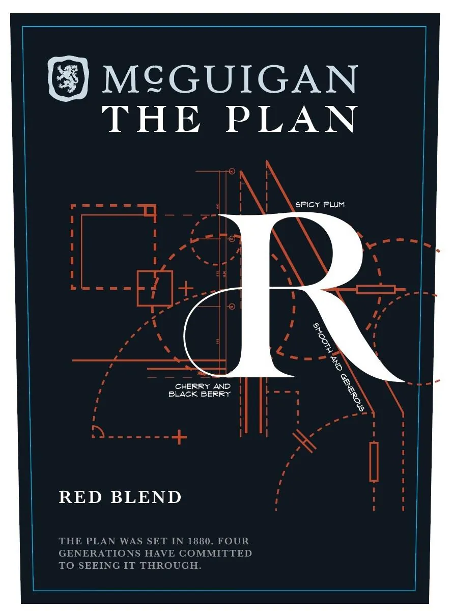 The Plan Red Blend Bottle