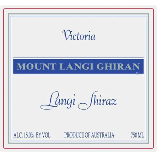 Langi Grampians Shiraz Bottle