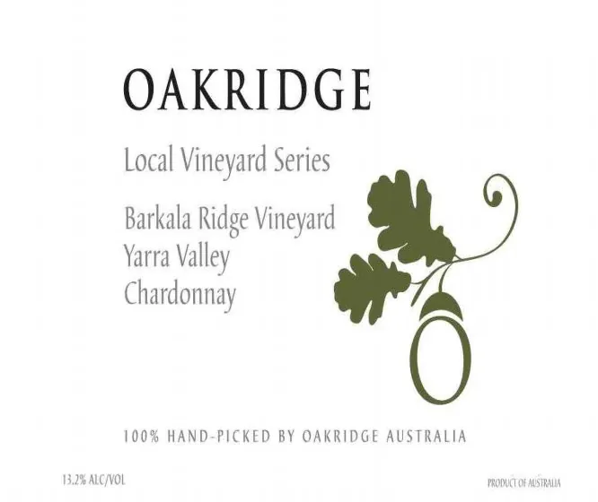 Local Vineyard Series Barkala Ridge Chardonnay Bottle