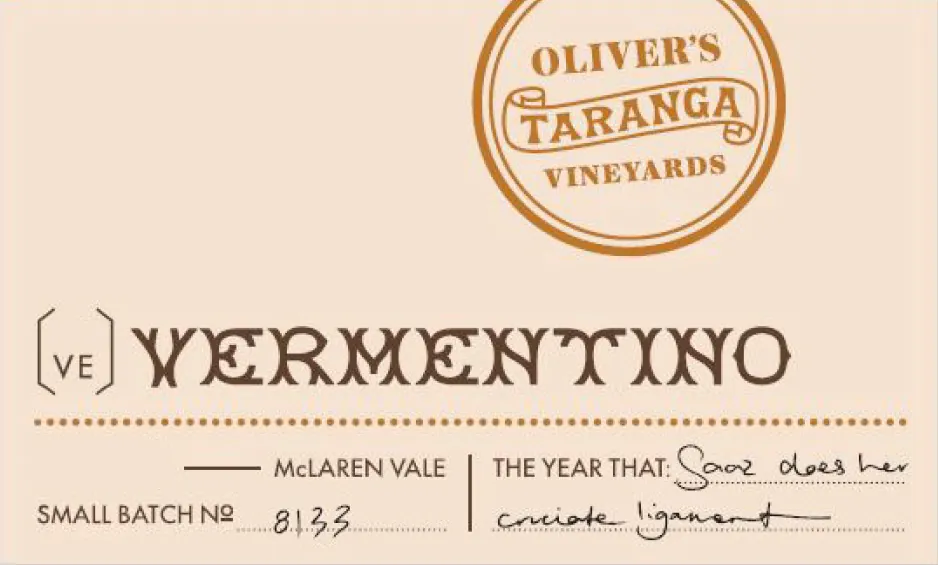 Vermentino Bottle