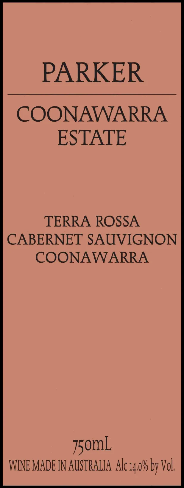 Parker Coonawarra Terra Rossa Cabernet Sauvignon Bottle