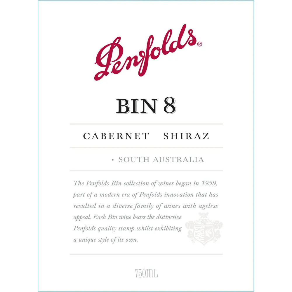 Bin 8 Cabernet-Shiraz Bottle