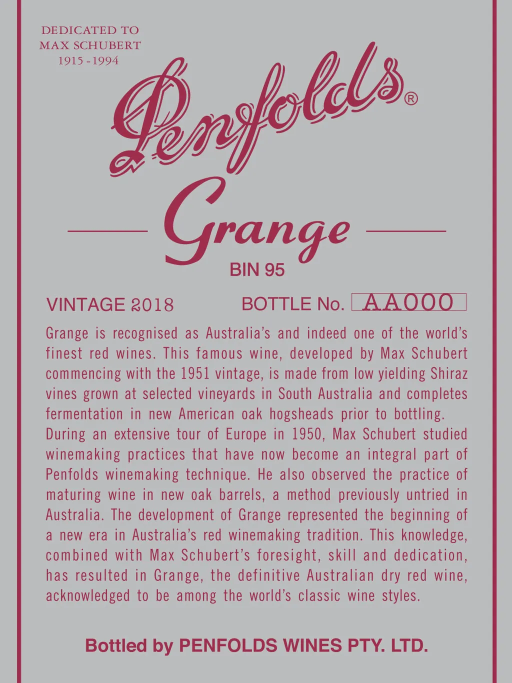Grange Bottle