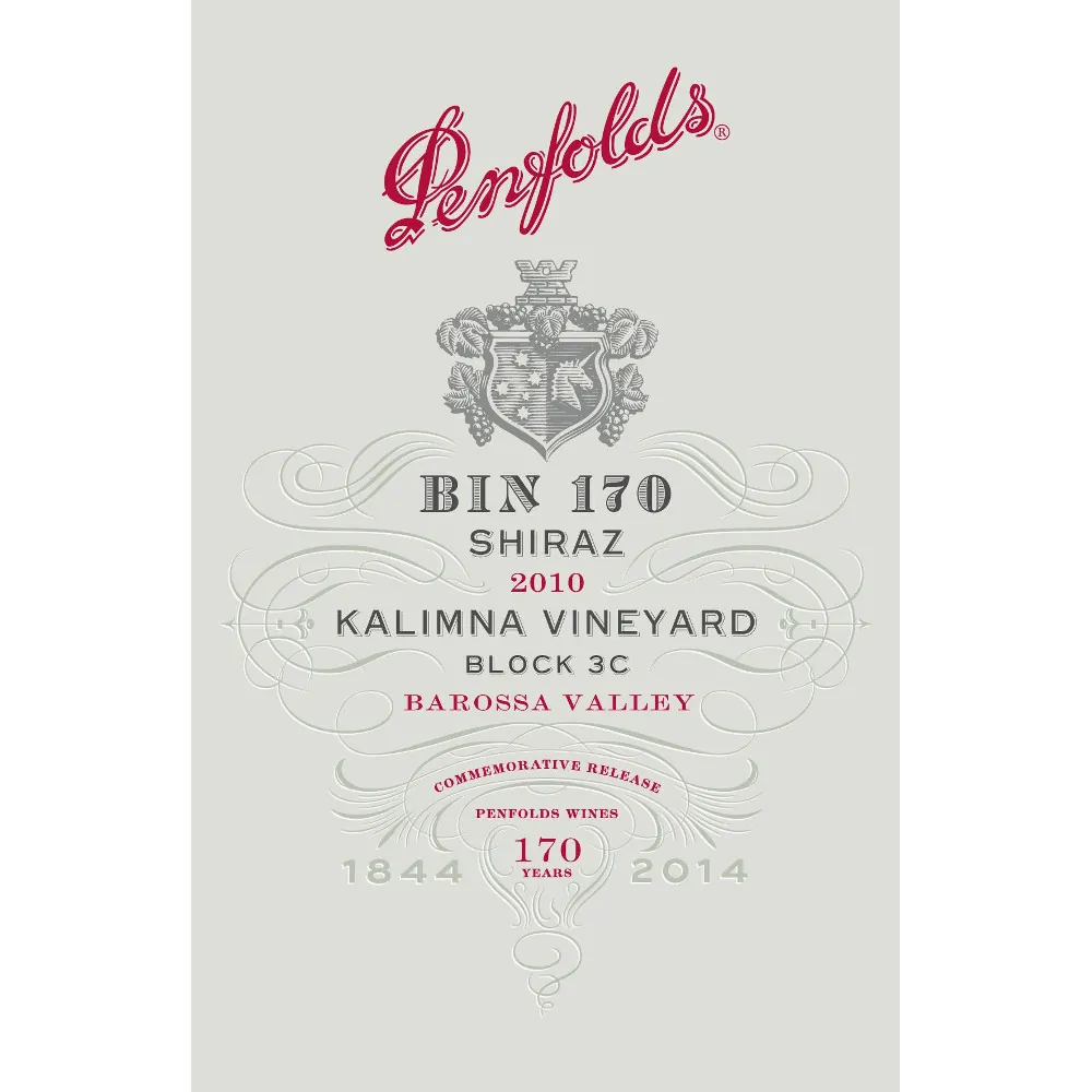 Kalimna Shiraz Bin 170 Block 3C Bottle