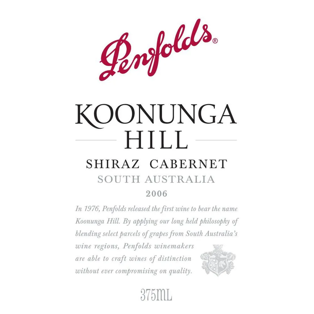 Koonunga Hill Shiraz-Cabernet Bottle