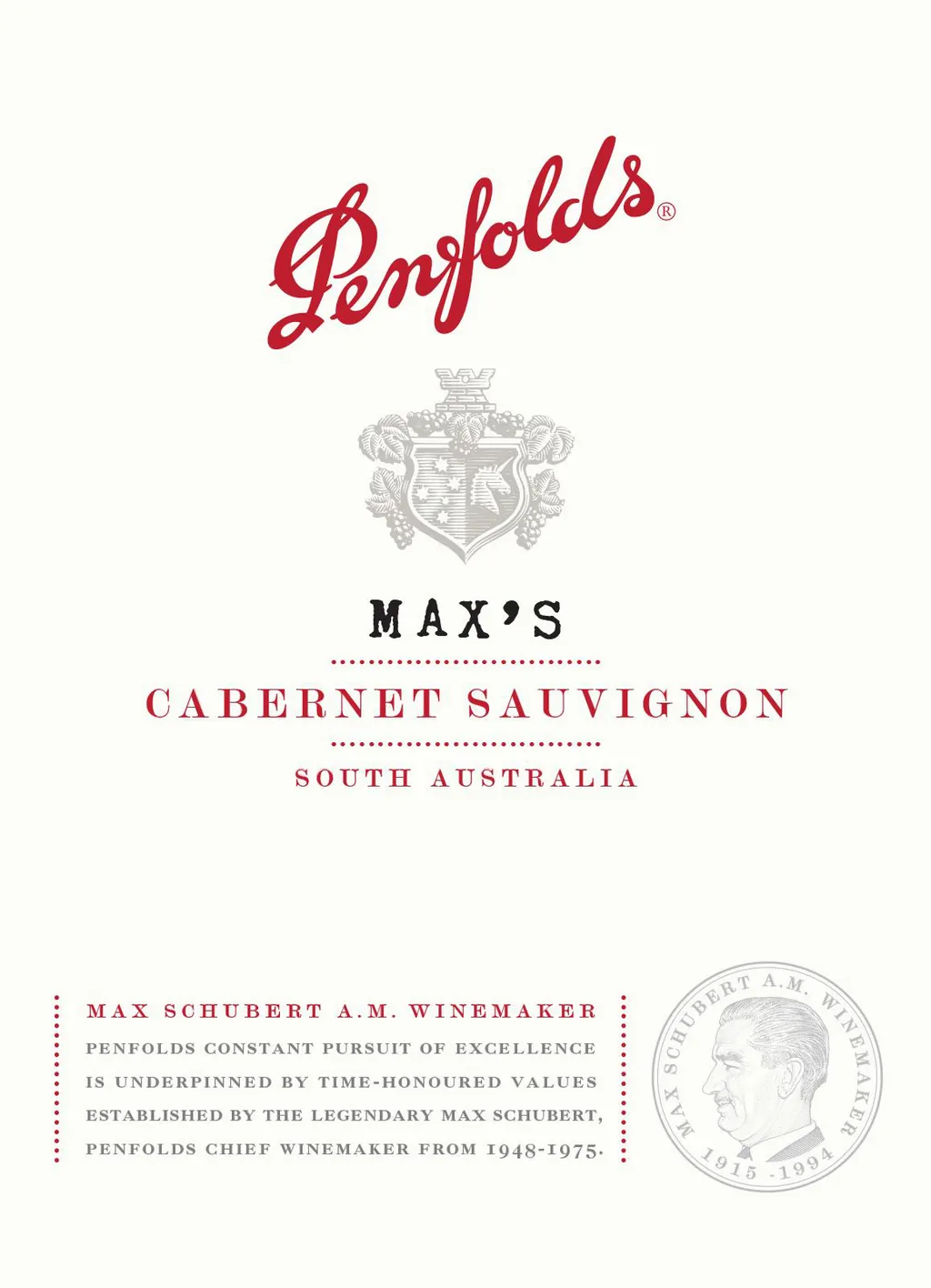 Max's Cabernet Sauvignon Bottle
