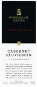 Show Reserve Cabernet Sauvignon Bottle