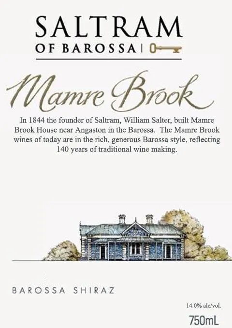Mamre Brook Shiraz Bottle