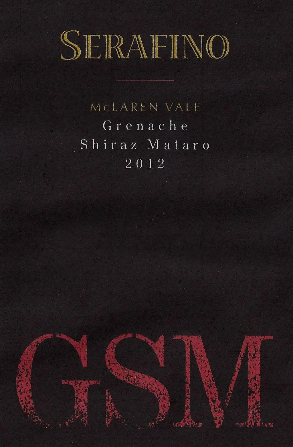 GSM Grenache Shiraz Mataro Bottle