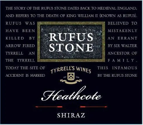 Heathcote Rufus Stone Shiraz Bottle