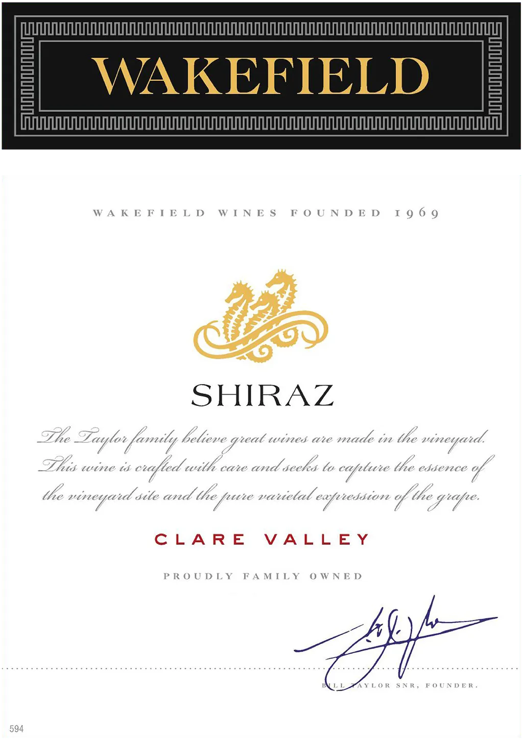 Estate Clare Valley Shiraz Bottle