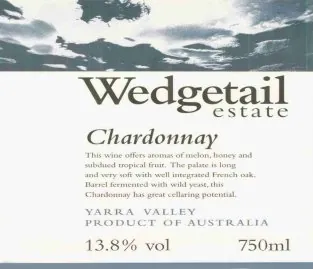 Single Vineyard Chardonnay Bottle