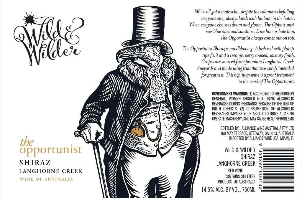 The Opportunist Shiraz Bottle