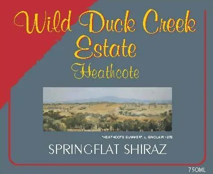 Heathcote Springflat Shiraz Bottle
