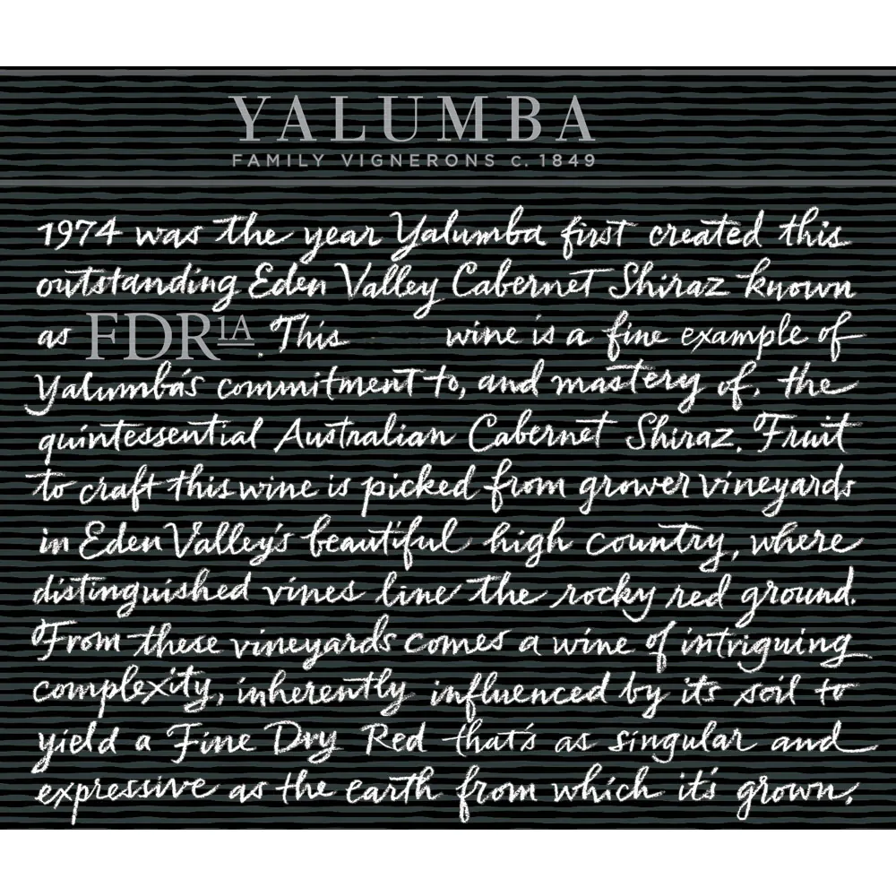 FDR1A Cabernet/Shiraz Bottle