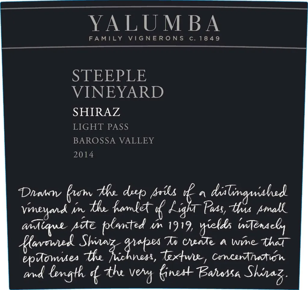 Steeple Vineyard Shiraz Bottle