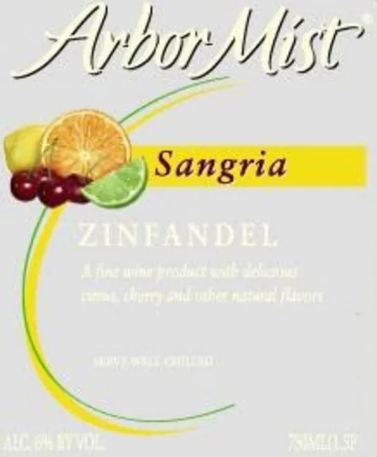 Sangria Zinfandel Bottle