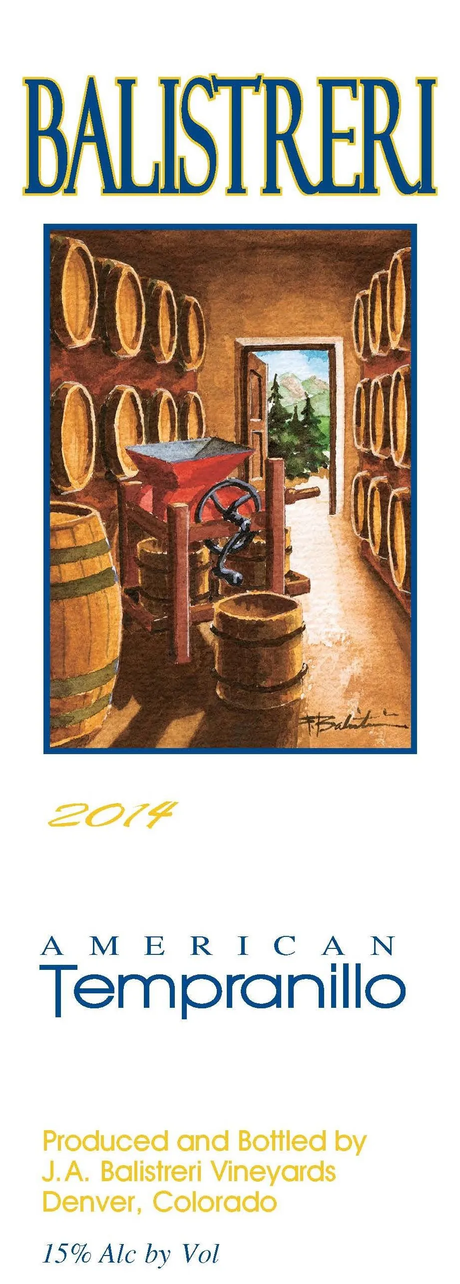 Tempranillo Bottle