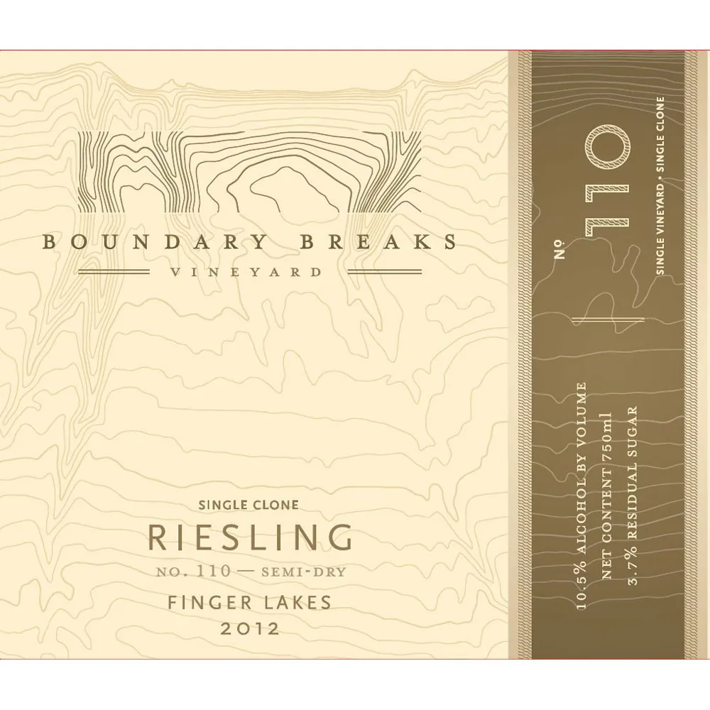 No. 110 Semi-Dry Riesling Bottle