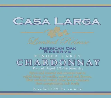 American Oak Reserve Chardonnay Bottle
