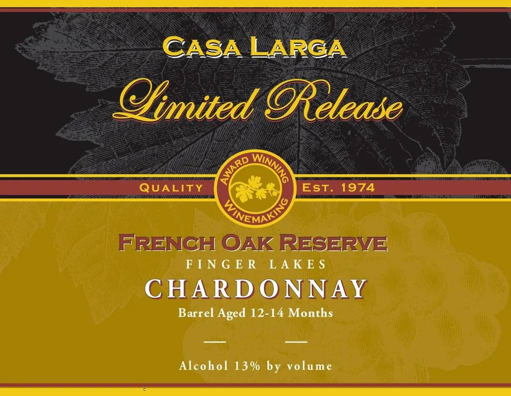 French Oak Reserve Chardonnay Bottle