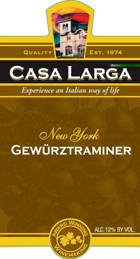 Gewurztraminer Bottle